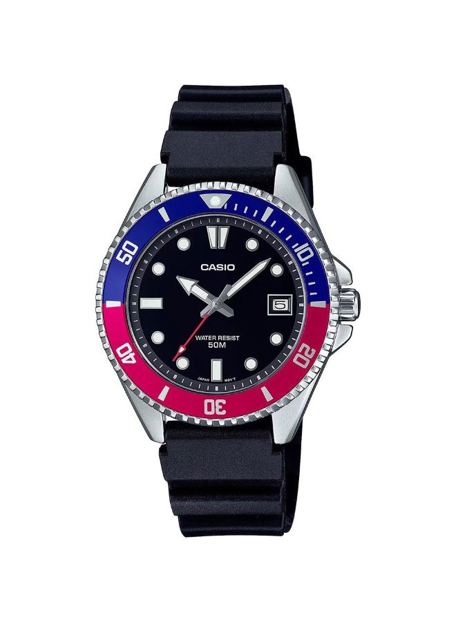 CASIO Unisex Dive Watch - MDV-10-1A2VDF Black Dial - Image 1